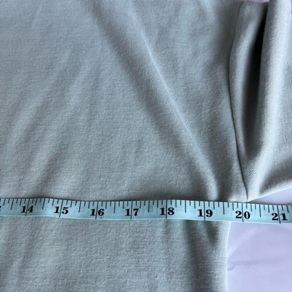 Ann Taylor Petite Cowl Neck Turtleneck Tunic Sweatshirt Sweater, Mint Green, XSP - Picture 11 of 11